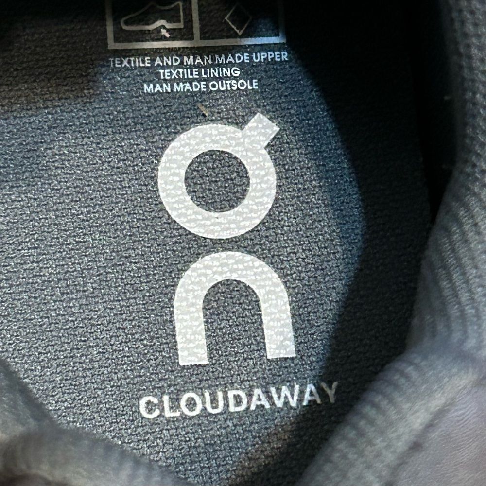 ON CLOUDAWAY asphalt ivory athle training shoes sneakers women’s 8 new in box - Picture 6 of 8